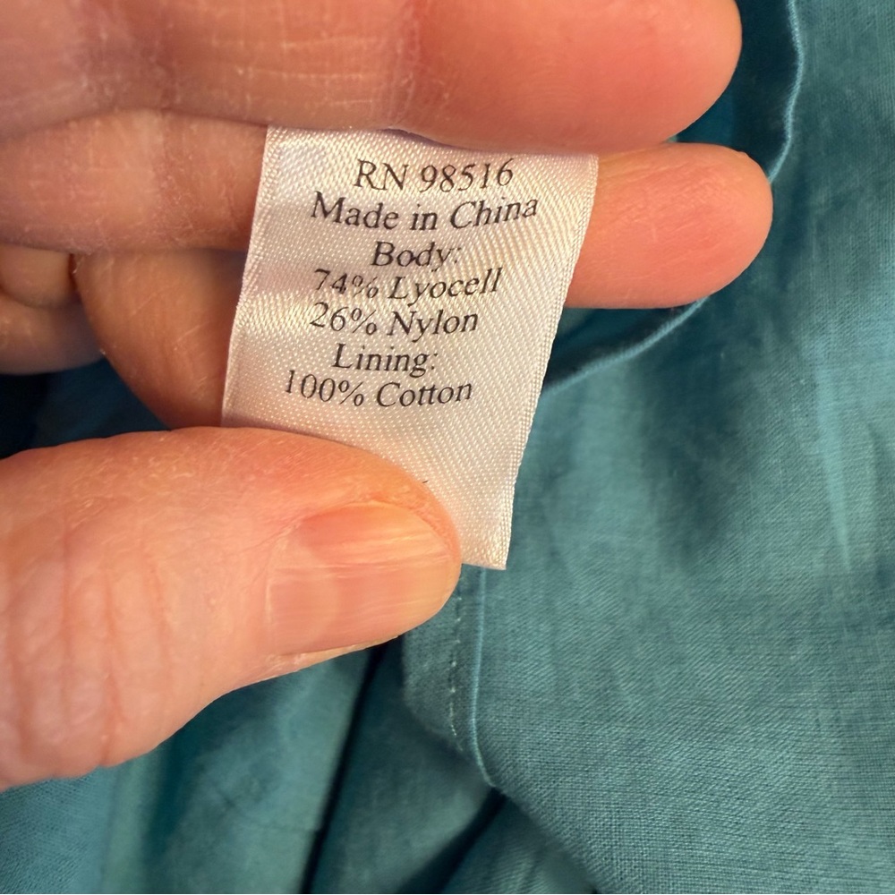 Coldwater Creek Women’s 14 Elegant Light Blue Midi Dress with Bow - Picture 4 of 10